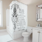 Alice in Wonderland Jabberwocky Douchegordijn (In situ)