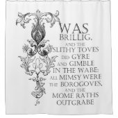 Alice in Wonderland Jabberwocky Douchegordijn (Voorkant)