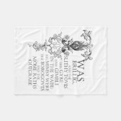 Alice in Wonderland Jabberwocky fleece deken (Voorkant (Horizontaal))