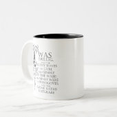 Alice in Wonderland Jabberwocky gedicht koffie Mok (Voorkant links)