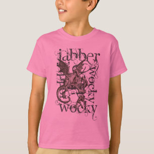 Alice in Wonderland Jabberwocky Grunge (eenmalig) T-shirt