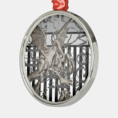 Alice in Wonderland Jabberwocky Grunge Metalen Ornament (Links)