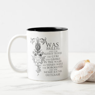Alice in Wonderland Jabberwocky Poem Coffee Mok