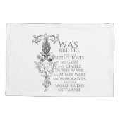 Alice in Wonderland Jabberwocky Poem Kussensloop (Achterkant)