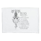 Alice in Wonderland Jabberwocky Poem Kussensloop (Voorkant)