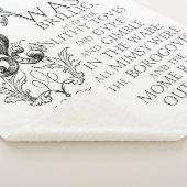 Alice in Wonderland Jabberwocky Sherpa Blanket Deken (3/4)