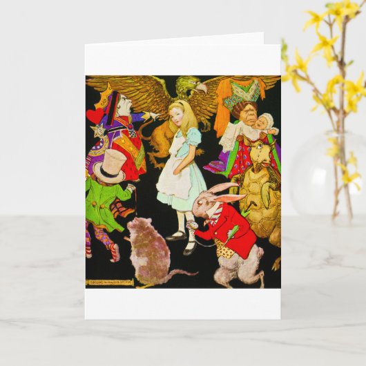 Alice in Wonderland, Jessie Willcox Smith Kaart (Gele Bloem)