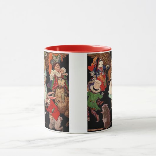 Alice in Wonderland , Jessie Willcox Smith Mok (Midden)