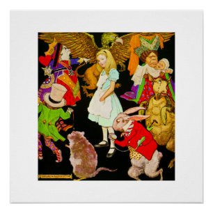 Alice in Wonderland, Jessie Willcox Smith Perfect Poster