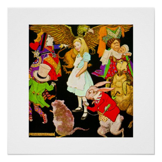 Alice in Wonderland, Jessie Willcox Smith Perfect Poster (Voorkant)