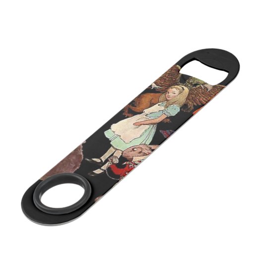 Alice in Wonderland , Jessie Willcox Smith Speed Flessenopener (Voorkant Gekanteld)