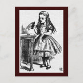 Alice in wonderland John Tenniel Briefkaart (Voorkant)