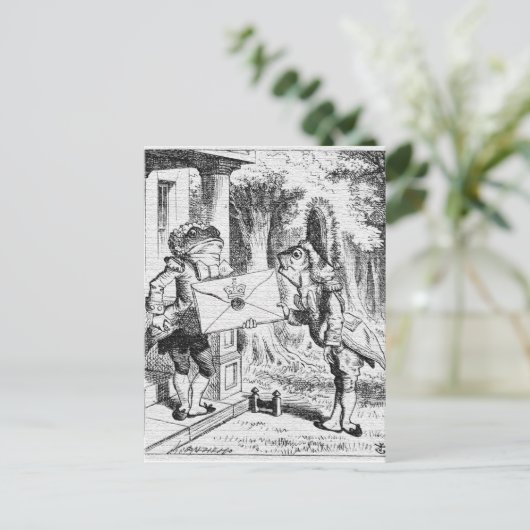 Alice in Wonderland John Tenniel Briefkaart (Staand voorkant)