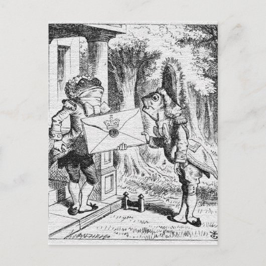 Alice in Wonderland John Tenniel Briefkaart (Voorkant)