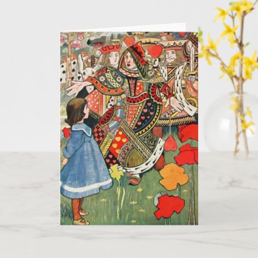 Alice in Wonderland Kaart (Gele Bloem)