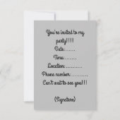 Alice in Wonderland Kaart (Achterkant)