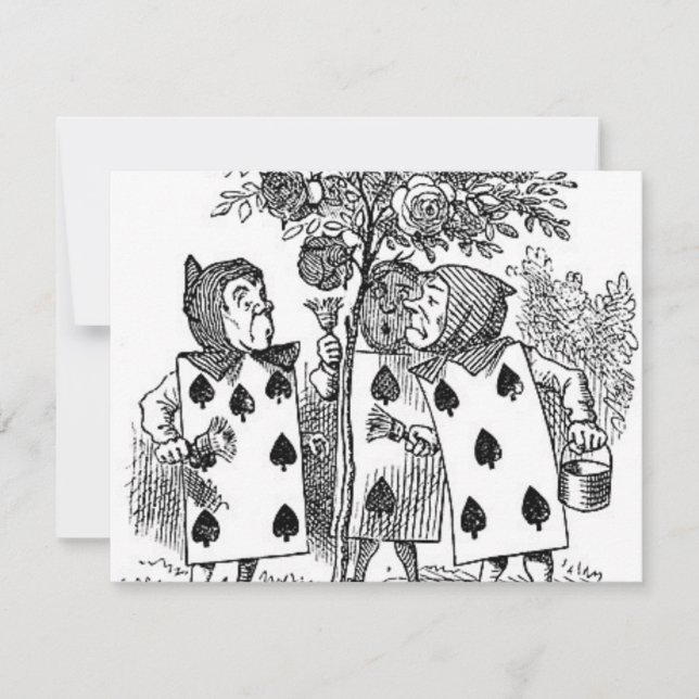 Alice in Wonderland Kaart Soldaten (Voorkant)