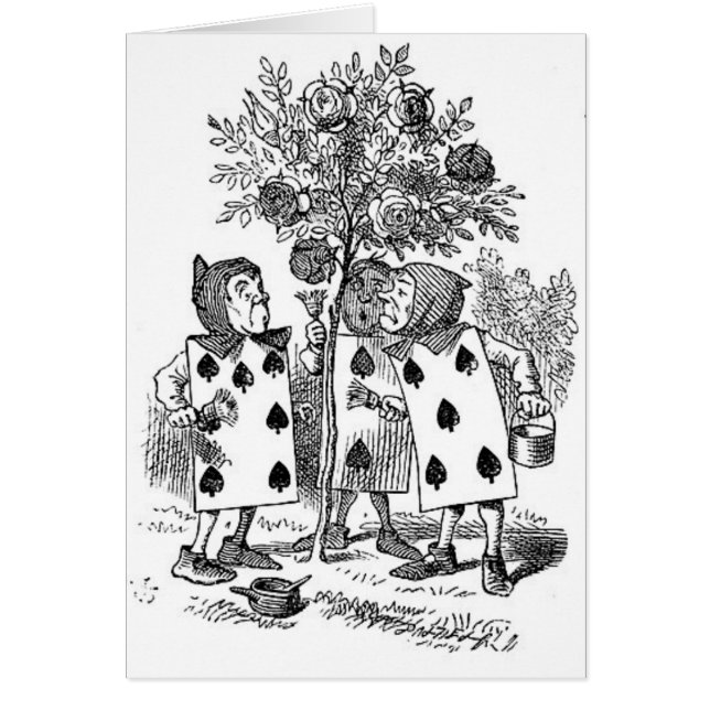 Alice in Wonderland Kaart Soldaten (Voorkant)