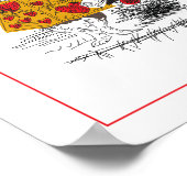 Alice in Wonderland - Kaart voor grote spellen - k Poster (Hoek)