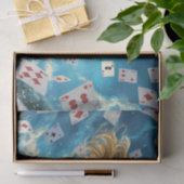 Alice in Wonderland Kaarten Pocket Watch Decoupage Tissuepapier (Geschenk)