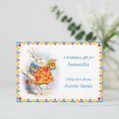 Alice in Wonderland Kaarten van de Birthday Gift E (Staand voorkant)