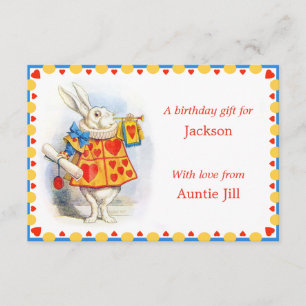 Alice in Wonderland Kaarten van de Birthday Gift E