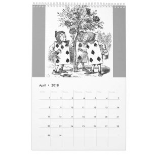 Alice in Wonderland,  Kalender