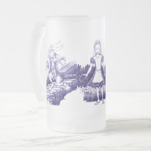 Alice in Wonderland Karakters Tall Mok/Stein Matglas Bierpul (Voorkant links)