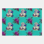 Alice in Wonderland Kards en Rozen Inpakpapier Vel (Voorkant 3)