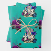 Alice in Wonderland Kards en Rozen Inpakpapier Vel (In situ)