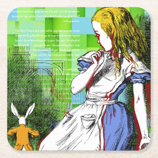 +{ Alice in Wonderland}+ Kartonnen Onderzetters (Voorkant)