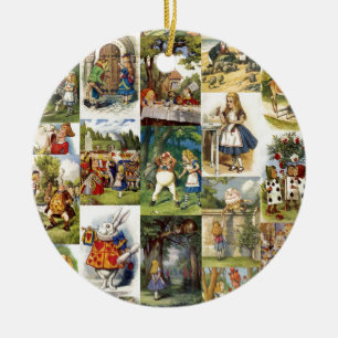 alice in wonderland keramisch ornament