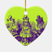 Alice in Wonderland Keramisch Ornament (Achterkant)