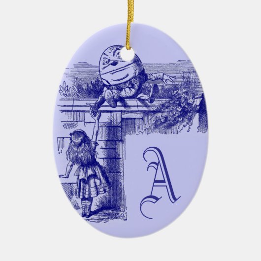 Alice in Wonderland Keramisch Ornament (Voorkant)