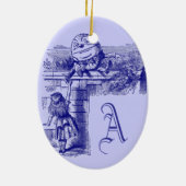 Alice in Wonderland Keramisch Ornament (Achterkant)