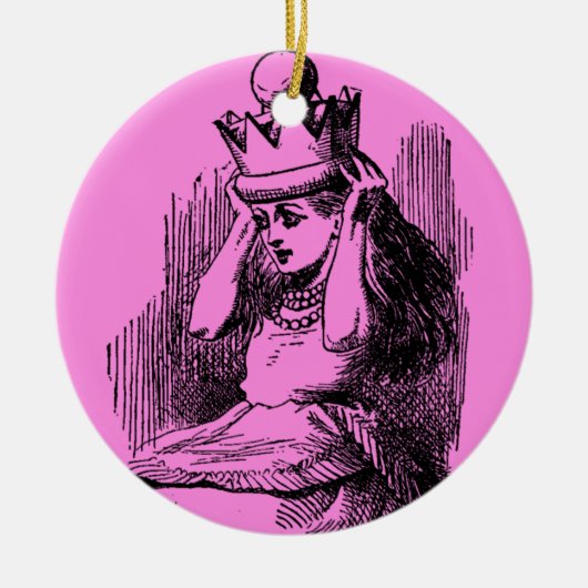Alice in Wonderland Keramisch Ornament (Voorkant)