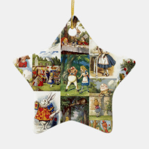 alice in wonderland keramisch ornament