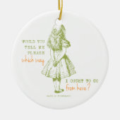 Alice in Wonderland Keramisch Ornament (Voorkant)