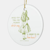 Alice in Wonderland Keramisch Ornament (Links)