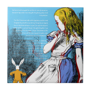 +{ Alice in Wonderland} + Keramische Tegel Tegeltje
