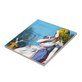 +{ Alice in Wonderland} + Keramische Tegel Tegeltje (Zijkant)