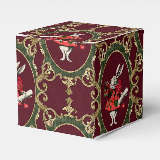 Alice in Wonderland Kerst Bedankdoosjes (Voorkant Zijde)