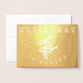 Alice in Wonderland Kerst Kaart (Voorkant met envelop)