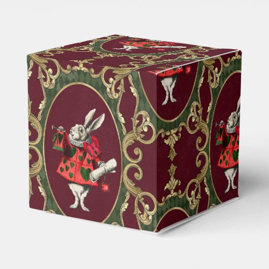 Alice in Wonderland Kerstmis Bedankdoosjes (Achterkant)