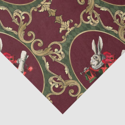 Alice in Wonderland Kerstmis Tissuepapier (Detail)