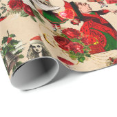 Alice in Wonderland - kerstpapier Cadeaupapier (Rol Hoek)