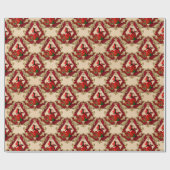 Alice in Wonderland - kerstpapier Cadeaupapier (Vlak)