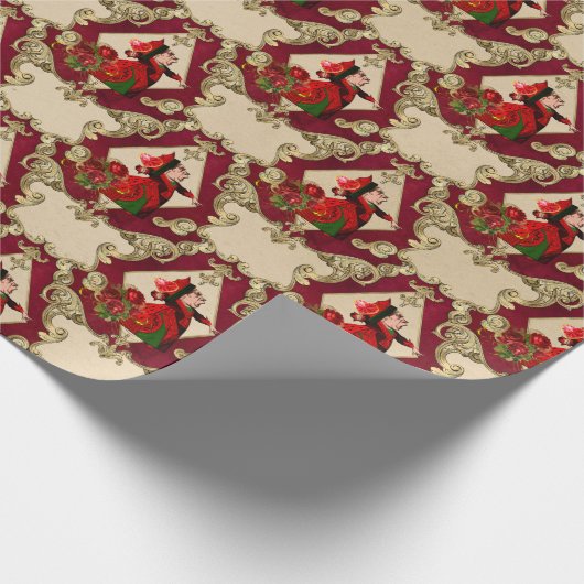 Alice in Wonderland - kerstpapier Cadeaupapier (Hoek)