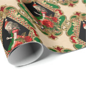 Alice in Wonderland - kerstpapier Cadeaupapier (Rol Hoek)