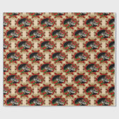 Alice in Wonderland - kerstpapier Cadeaupapier (Vlak)